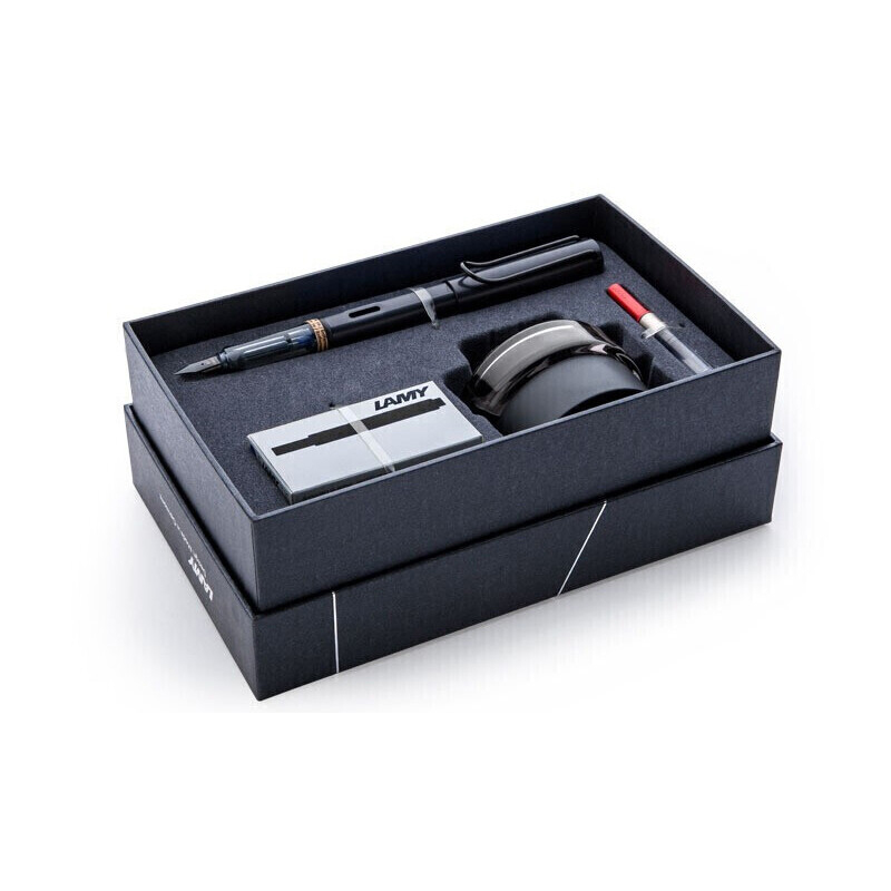 凌美 Safari狩猎者系列0.7mm 磨砂黑钢笔套装50周年礼盒（单位：套）