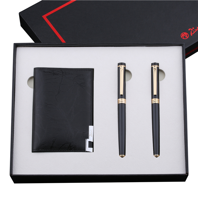 毕加索PS-5501钢笔商务礼品套装黑色卡包套装礼盒（单位：盒）