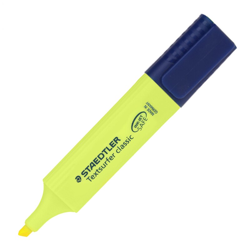 施德楼364-1大容量彩色荧光笔书写粗细1-5mm（单位：支)黄色