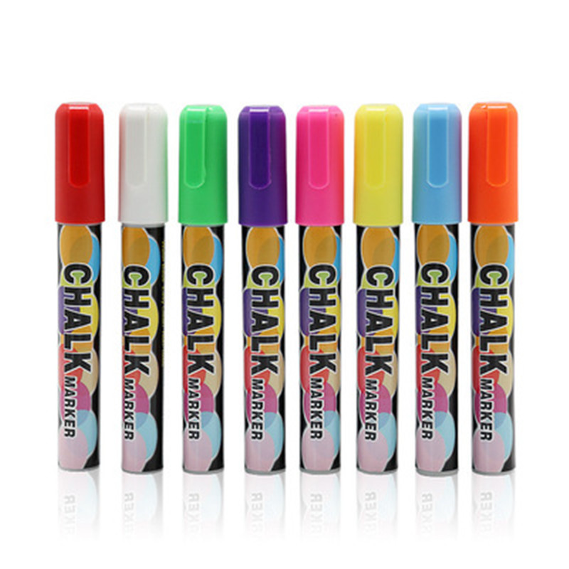 爱丹 606可擦液体粉笔荧光板笔 12色/盒 （盒）
