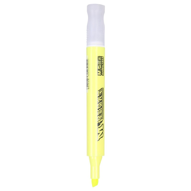 晨光AHMV7603黄色荧光笔三角笔杆/笔长135mm（支）
