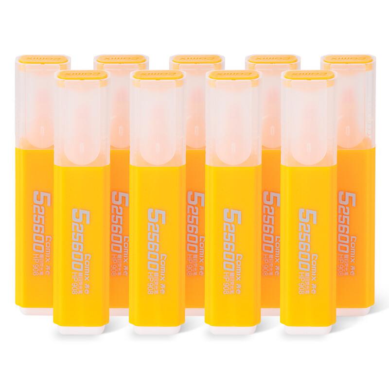 齐心(COMIX) HP908-橙 1-5mm 醒目荧光笔 10.00 支/盒 (计价单位：盒) 橙