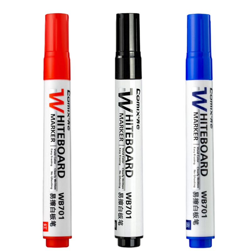 齐心（COMIX）WB701 易擦白板笔 2黑1红1蓝（单位：套）