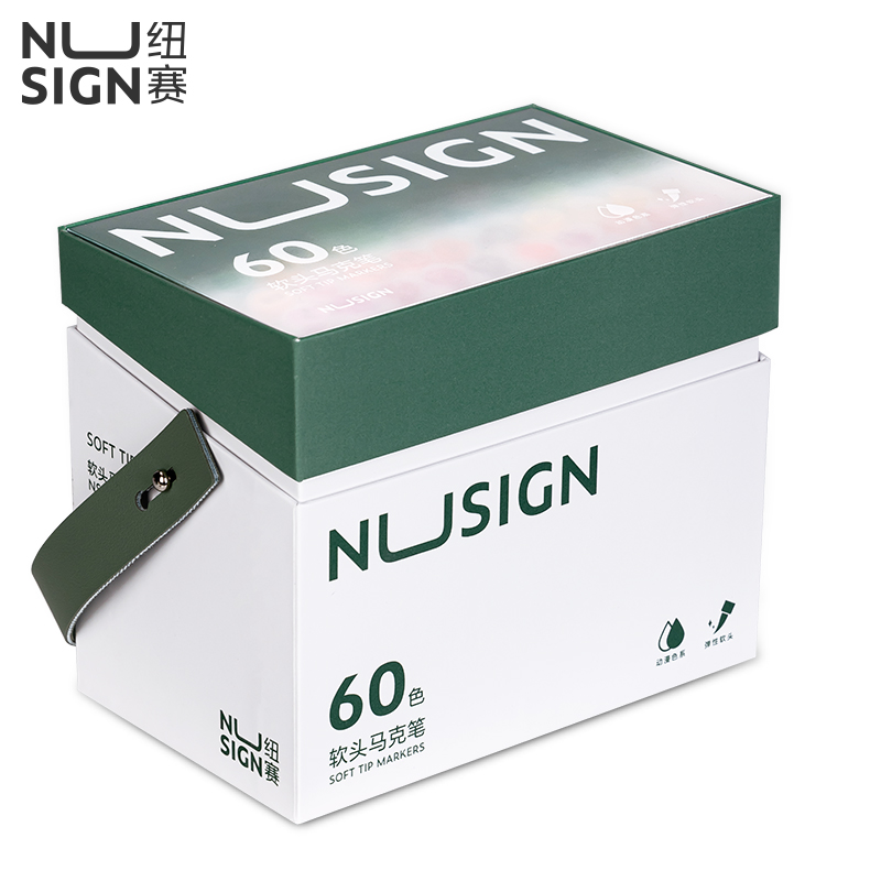 纽赛NS736-60_纽赛酒精性软头马克笔(混)(60色/盒)(单位：盒)