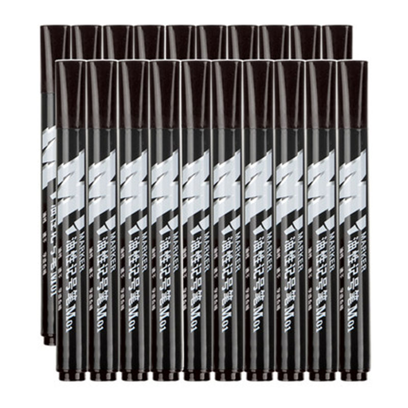 晨光 油性记号笔M01 防水 粗标记笔粗笔杆黑色 10支装（单位：盒）JL