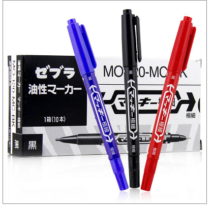 斑马牌（ZEBRA）斑马笔 MO-120-MC-BK (黑)记号笔