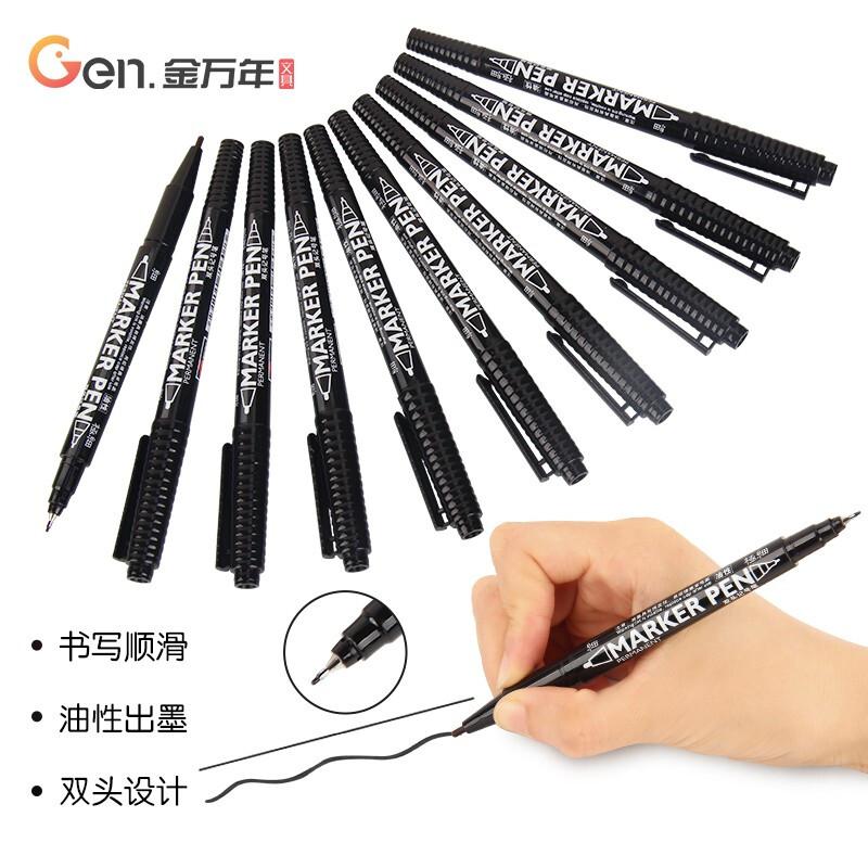 金万年(Genvana) G-933 小双头油性 记号笔 (计价单位：支) 黑色