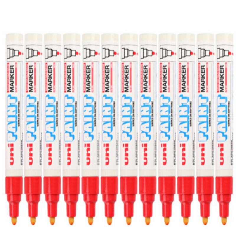 三菱PX-20油漆笔2.2-2.8mm12支/盒(盒)红色