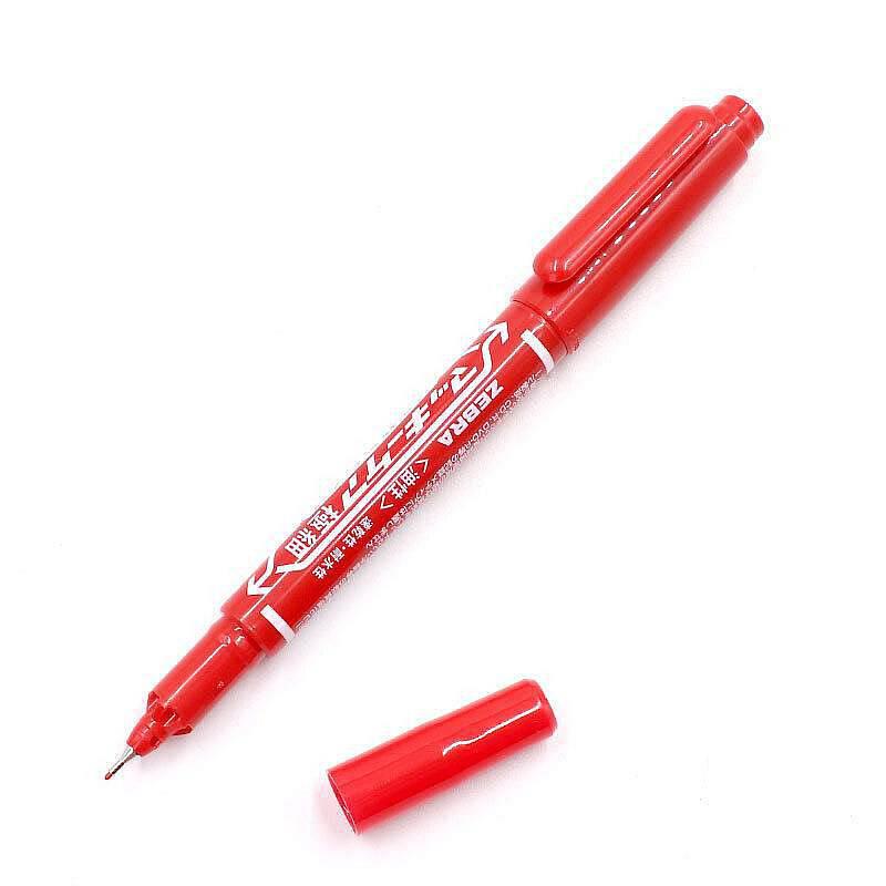 斑马YYTS5小双头油性记号笔10支/盒红色（单位：盒）（宁夏中铝专供）