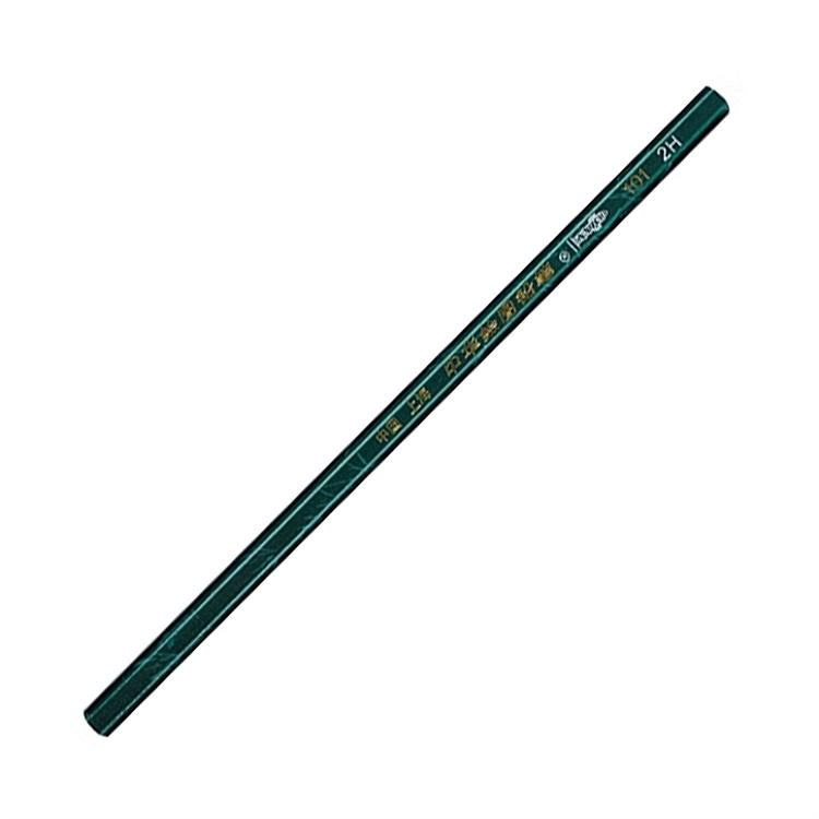 中华101-2H素描绘图铅笔绿杆12支/盒(支)12支起订