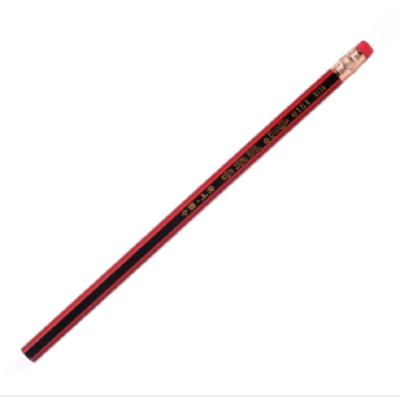 中华6151-HB红黑带橡皮六角铅笔(支)
