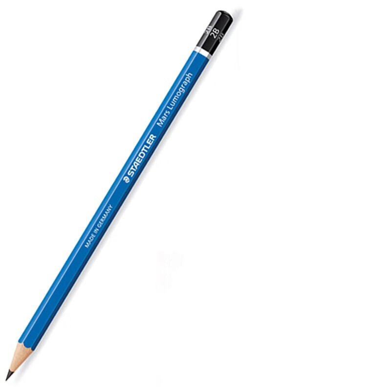 施德楼（STAEDTLER）100蓝杆 2B 中华铅笔(单位：支)