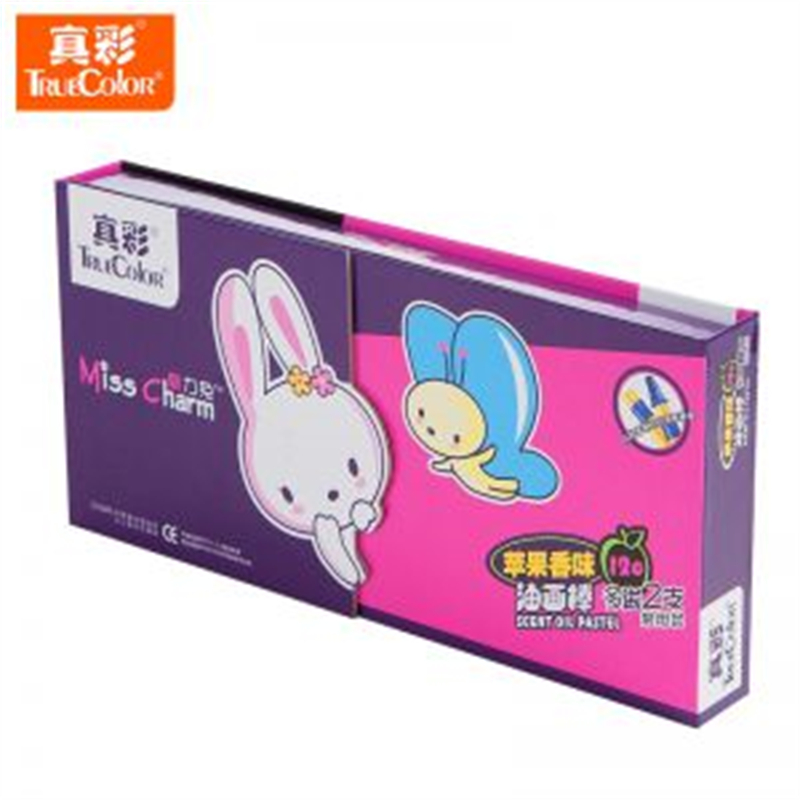 真彩 2346-12 油画棒 12支/盒 12色 魅力兔(盒)