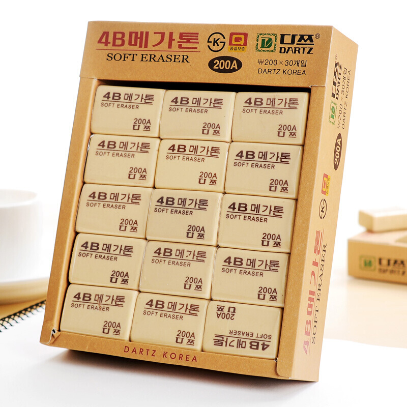 南韩4B橡皮擦30块/盒(盒)