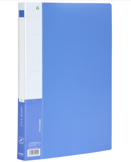 金得利AF503优系列金属单长强力夹 A4 蓝色（单位：个）