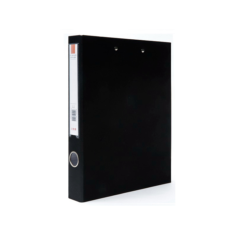 史泰博NP1059PVC包胶纸板文件夹长押夹+板夹黑色A4 1.5寸（单位：只）