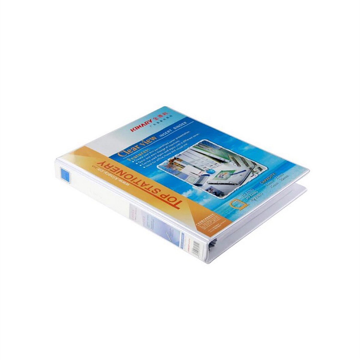金得利5502D/A4-2寸D型2孔PVC纸板快捞 档案夹(个)
