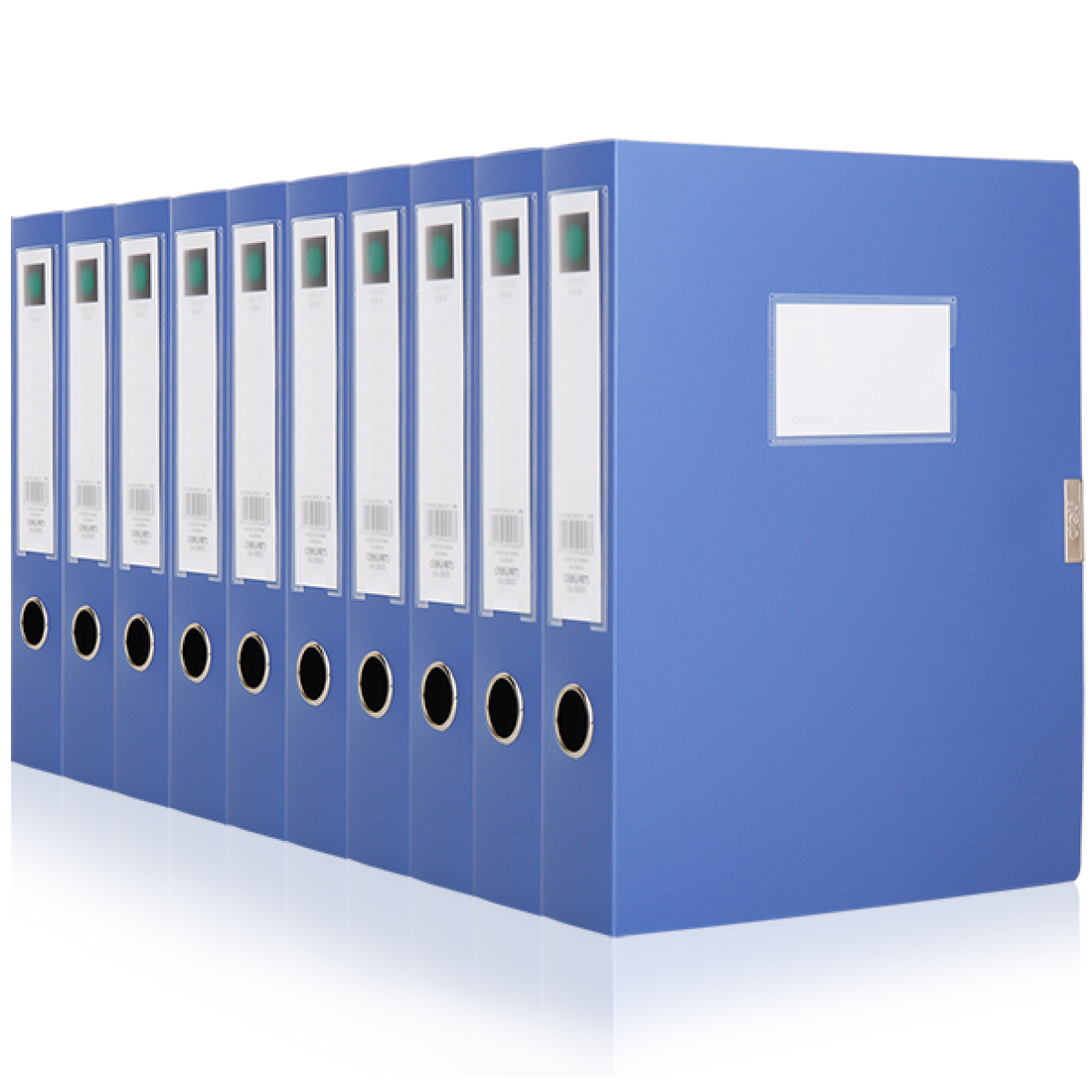 得力33126-A4/55MM档案盒(蓝色)(10个/盒)