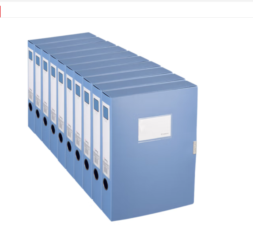齐心 HC-55 档案盒55mm A4 单个 绯蓝  18个/箱（箱）