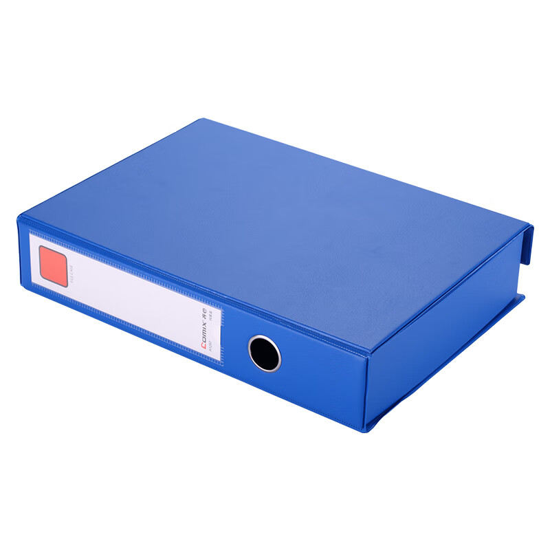 齐心（COMIX）磁扣式档案盒A4资料盒办公文具 蓝色A1297单位（个）