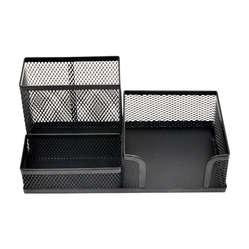史泰博 LD01-498-4 桌面整理盒 三格 黑色 1个单位：个