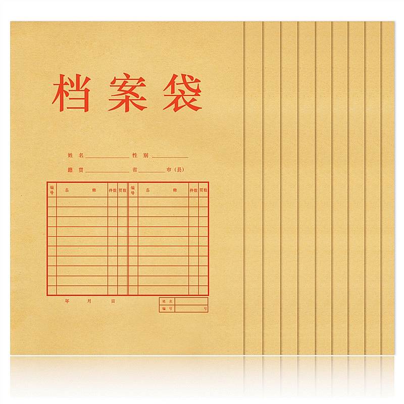 国产 牛皮纸档案袋 ZB-20/1811A A4 （个）