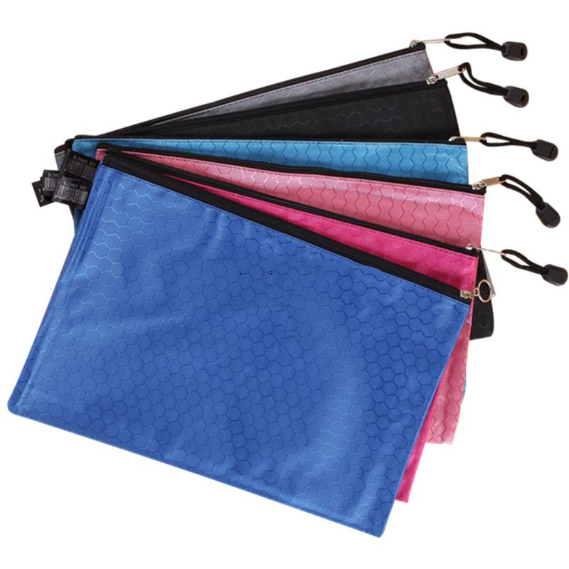 国产球纹彩色文件袋 A4防水拉链袋 创意加厚拉边袋（个）