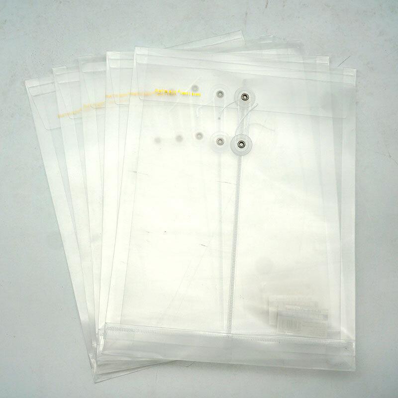 欧标(MATE-1ST) B2263 A4 18C PP料 透明绳扣式 文件袋 6.00 个/包 (计价单位：包) 白色