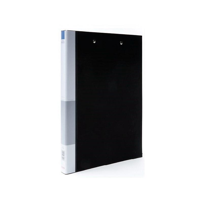 史泰博NP1058 PVC包胶纸板文件夹-双强力夹A41寸黑色（个）