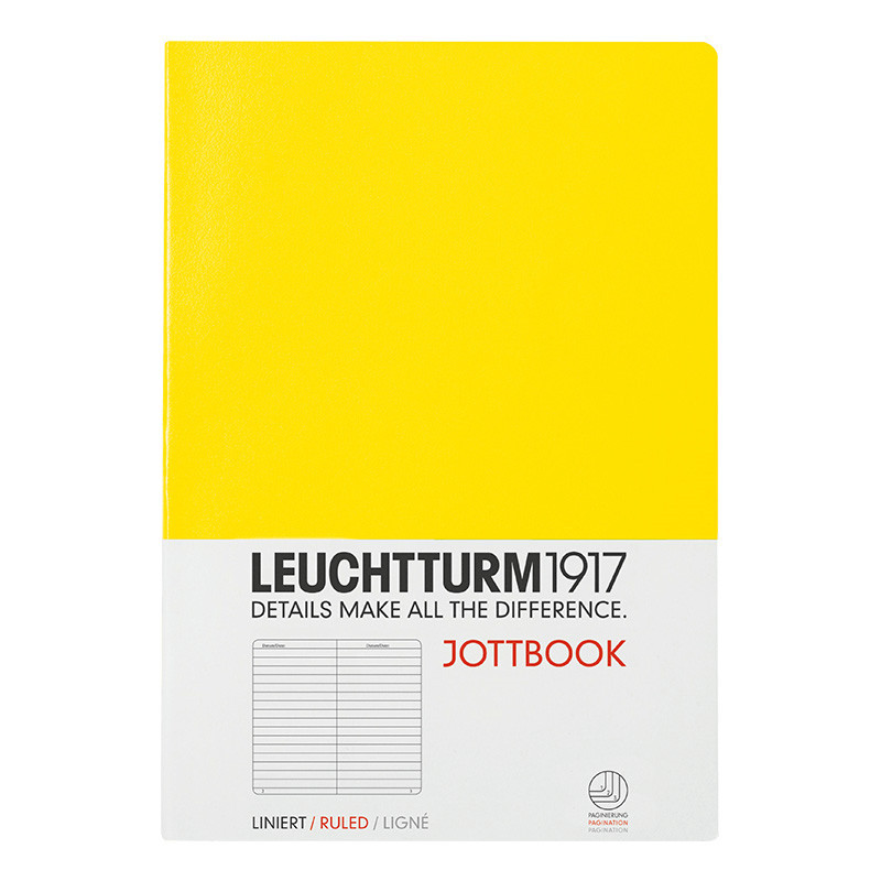 德国灯塔（LEUCHTTURM1917） 355467 软面横线笔记本 黄色 A5 (单位：本)