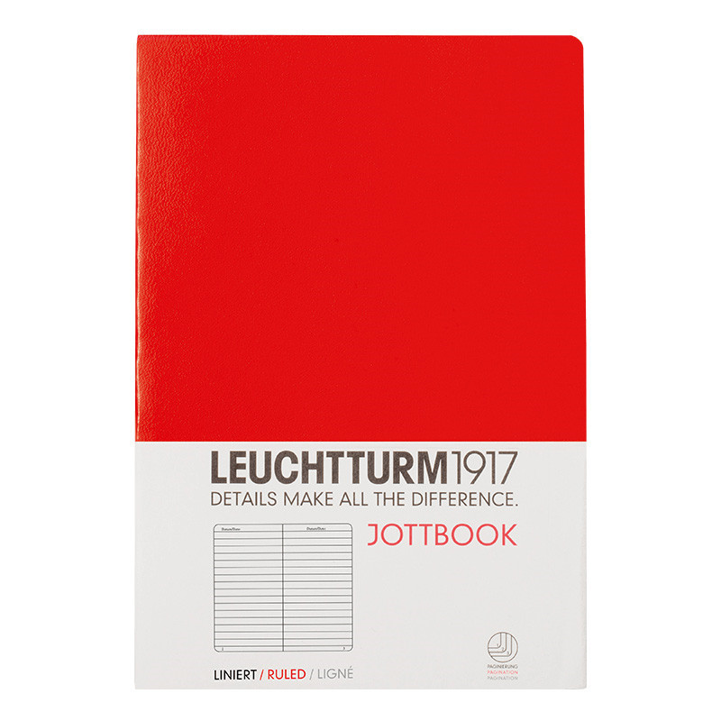 德国灯塔（LEUCHTTURM1917） 341548 软面横线笔记本 红色 A5 (单位：本)