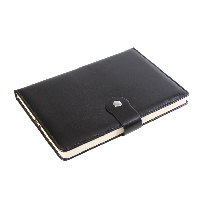 申士（SHEN SHI）J1025黑色 A5/25K 商务记事本 带扣皮面笔记本子（本）