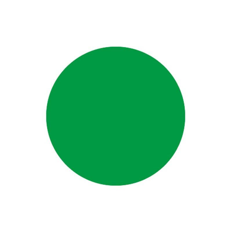 得力达 圆形磁贴圆点黑板白板教学教具磁力贴片 直径3cm 绿色  100个/包（单位：包）JL