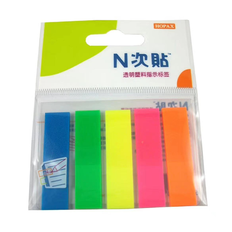 N次贴（STICKN） 34021 塑料透明8色荧光标签2