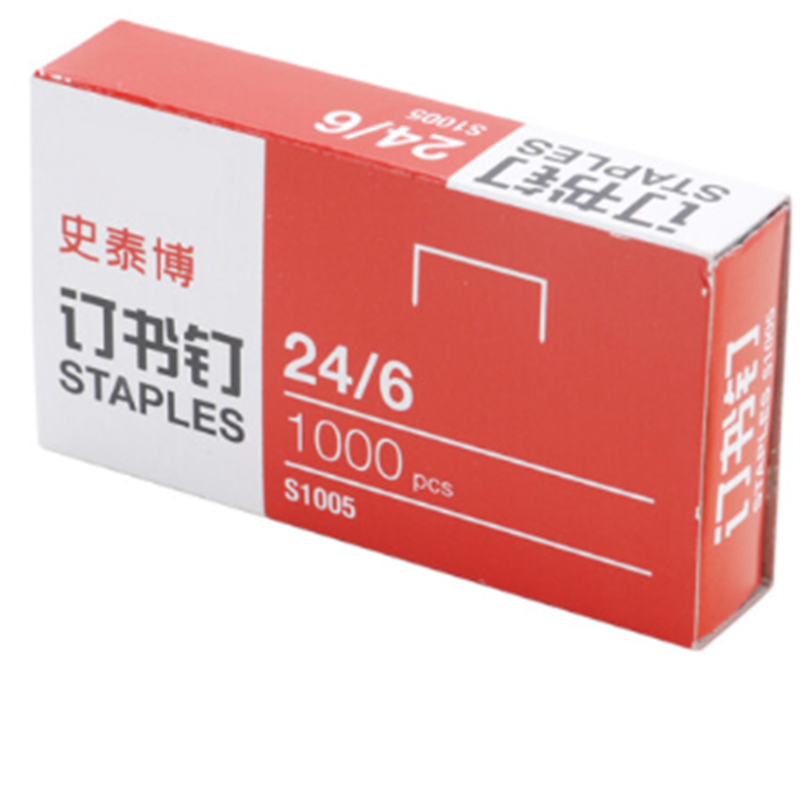 史泰博 S1005 12#统一订书钉 1000枚/盒 金属银色（盒）仅供四川