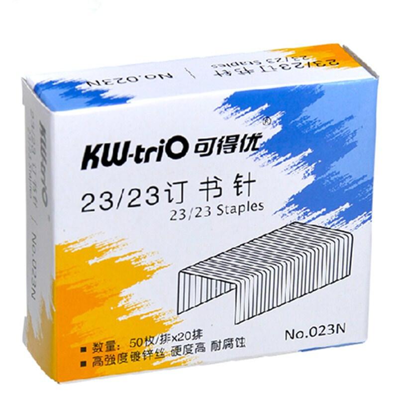 可得优(KW-triO) 023N 重型 1000枚/盒 订书钉 (计价单位：盒) 银色