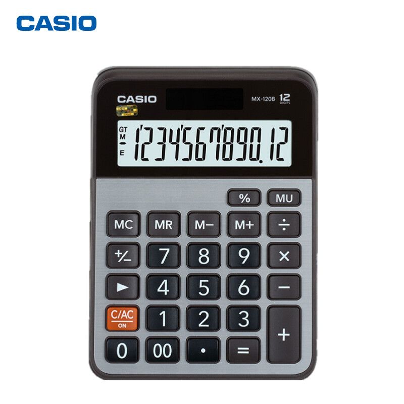 卡西欧（CASIO）MX-120B 商务计算器 小型机 灰色 MX-120BS升级款（单位：个）