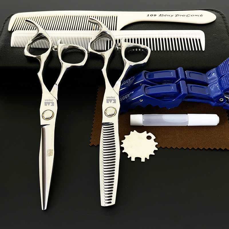 火匠 美发剪刀 6寸轴承平剪+鹿角齿牙剪去发量30-35% (单位:套)