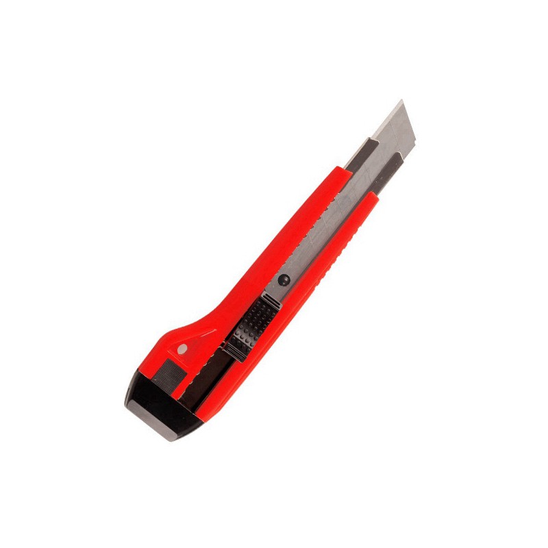史泰博STAKL1108美工刀带自动锁18mm红色（把）