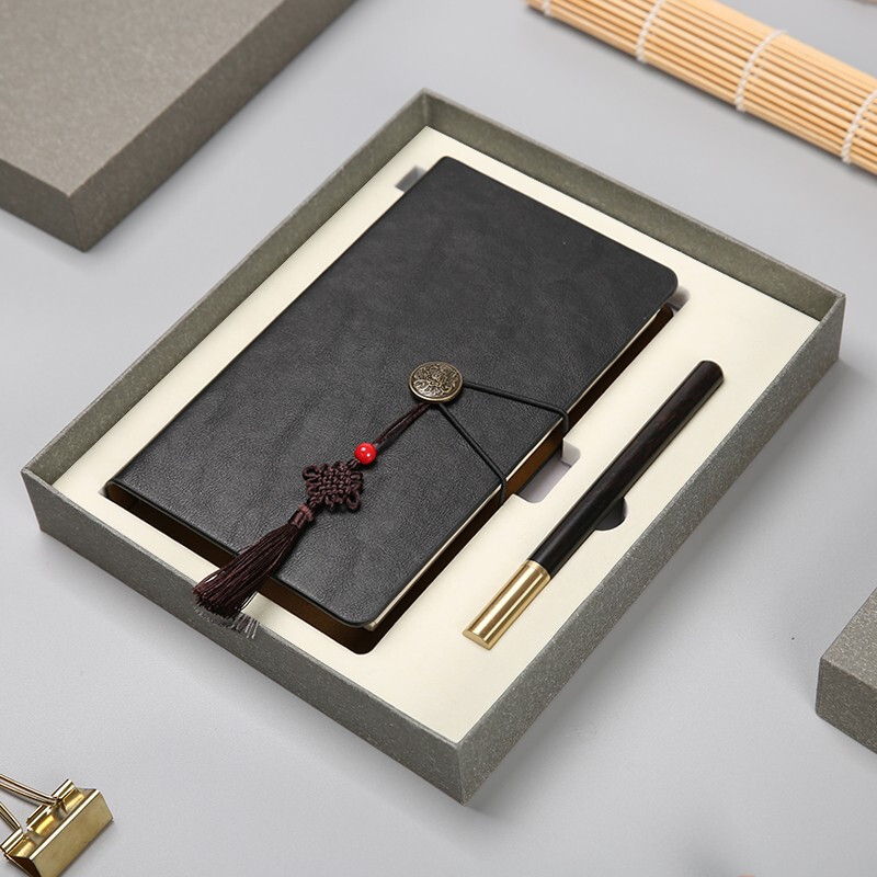 萨搏 笔记本套装本（10932）+黑色木纹笔（套）