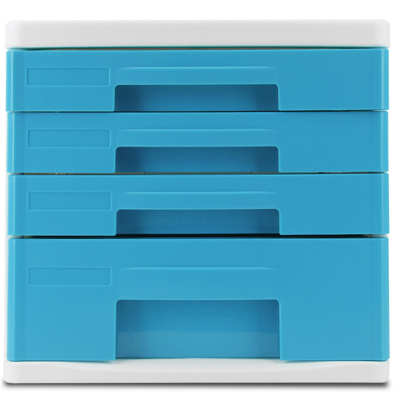 得力 9761 四层文件柜桌面文件柜 265ｘ344ｘ249m (单位:只) 蓝色