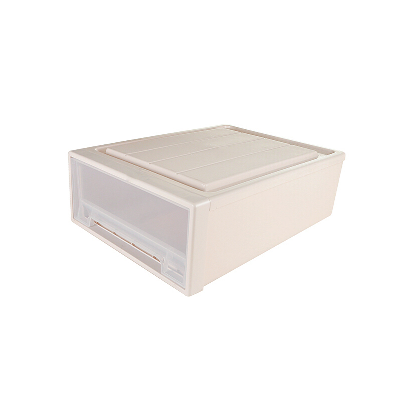 振兴 抽屉式收纳箱（47大号） 单层可自由叠加透明储物箱收纳盒CH1360