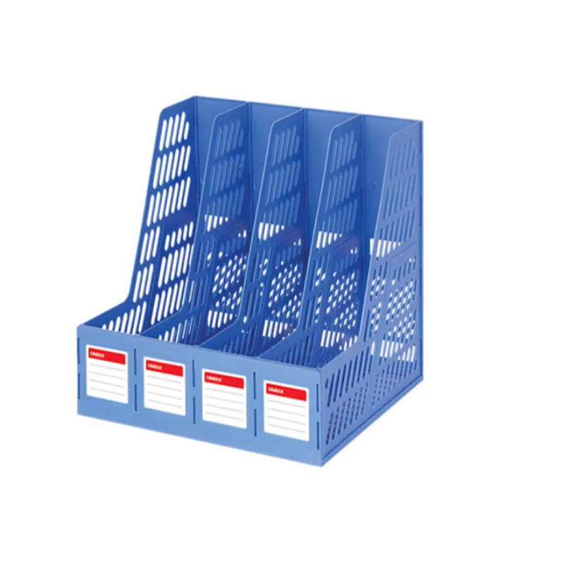 悠米 经济型四联文件框 B13002B 蓝 1个装（计价单位：个）
