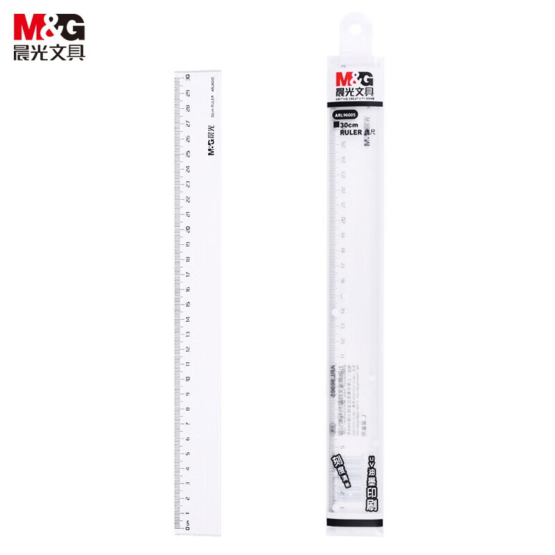 晨光(M&G)ARL96005文具30cm透明塑料直尺（个）