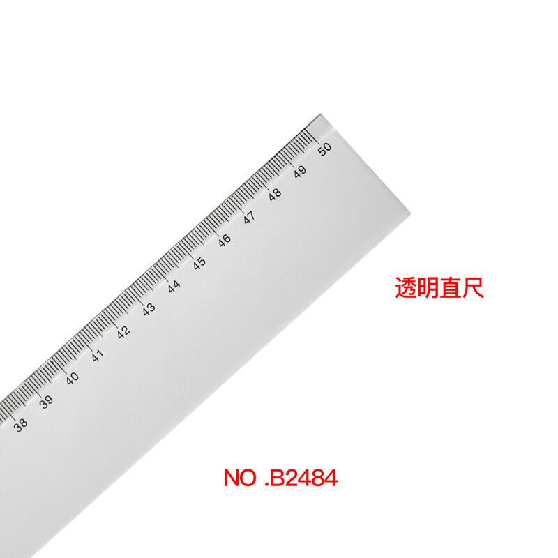 欧标(MATE-1ST) B2484 50cm 塑料 直尺 (计价单位：把) 透明