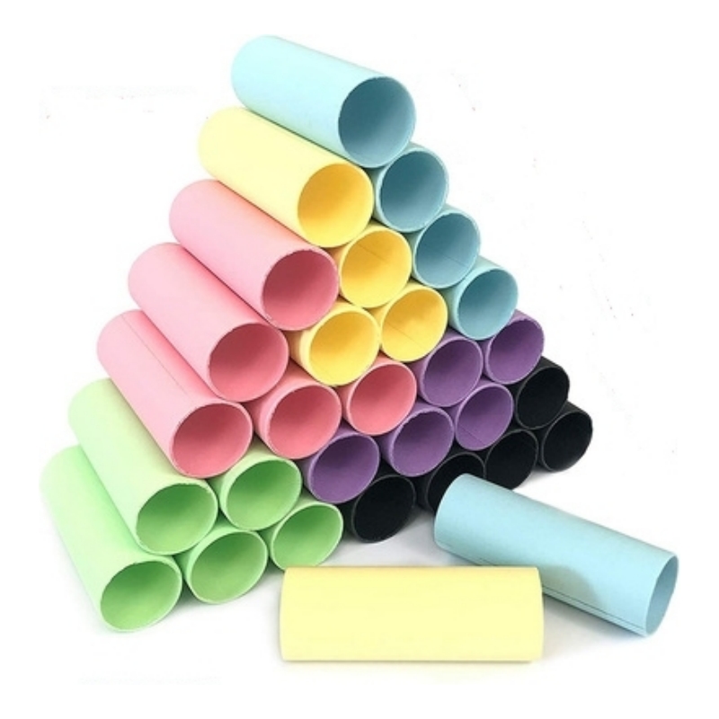 国产 彩色卷纸芯硬纸筒 外直径4cm壁厚1mm高5cm共30个6色每色5个(套)