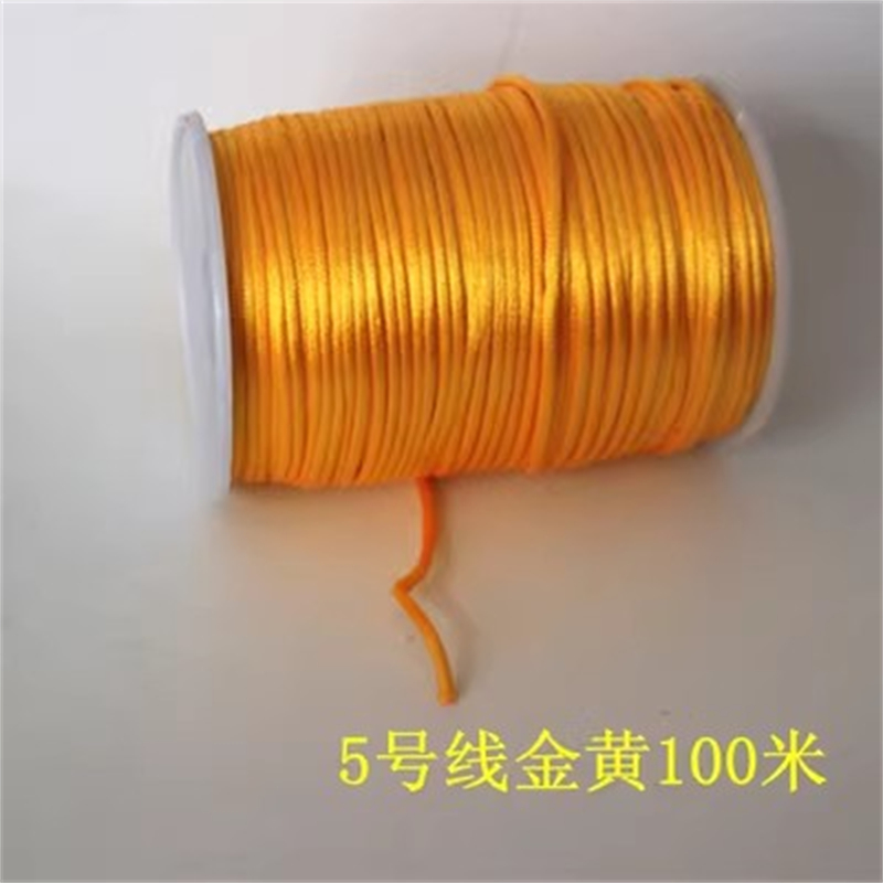 国产 中国结绳子编织线 金黄5号线 100米/卷(单位：卷)