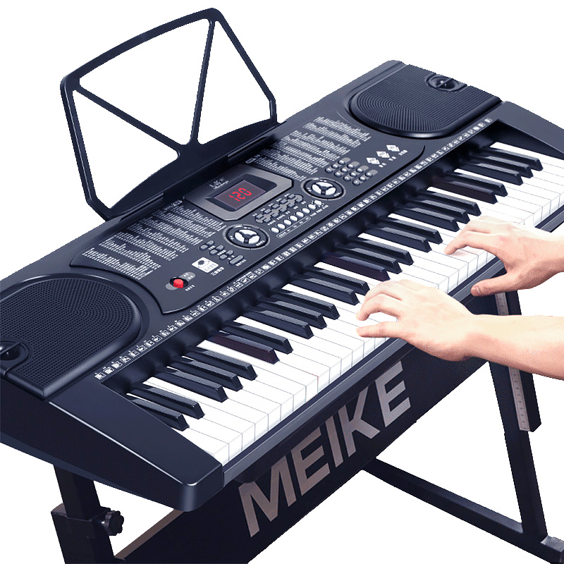 美科（MEIRKERGR）MK-8618 61键多功能智能教学电子琴儿童初学乐器 连接手机pad带琴架（套）