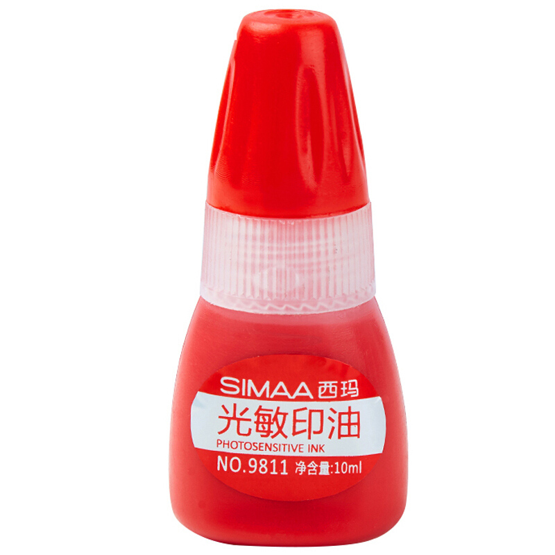 西玛（SIMAA）17313*5光敏印油红色50ml 5瓶装（组）
