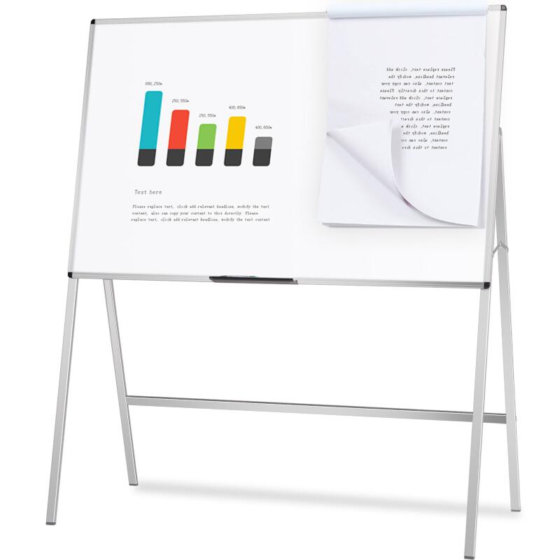 AUCS 150*90cm 白板支架式移动写字板 办公教学会议黑板磁性大白板 QUR1590H